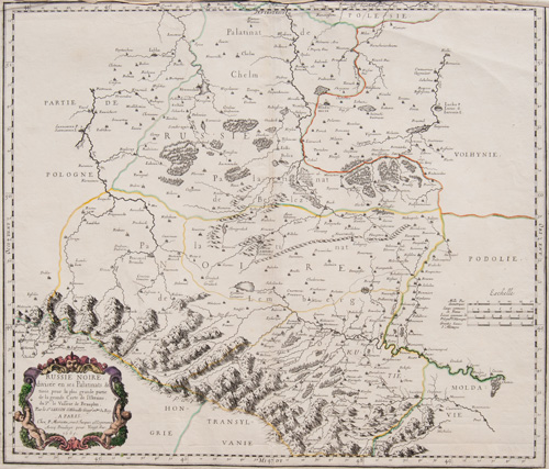 Russie Noire divisée in ses Palatinats 1665